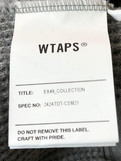 【中古品】【メンズ】 WTAPS ダブルタップス 242ATDT-CSM21 WAFFLE LS COTTON TEE ワッフルコットン 長袖Tシャツ ロングスリーブ 142-260503-AS-24-min サイズ：X03 カラー：グレー 万代Net店