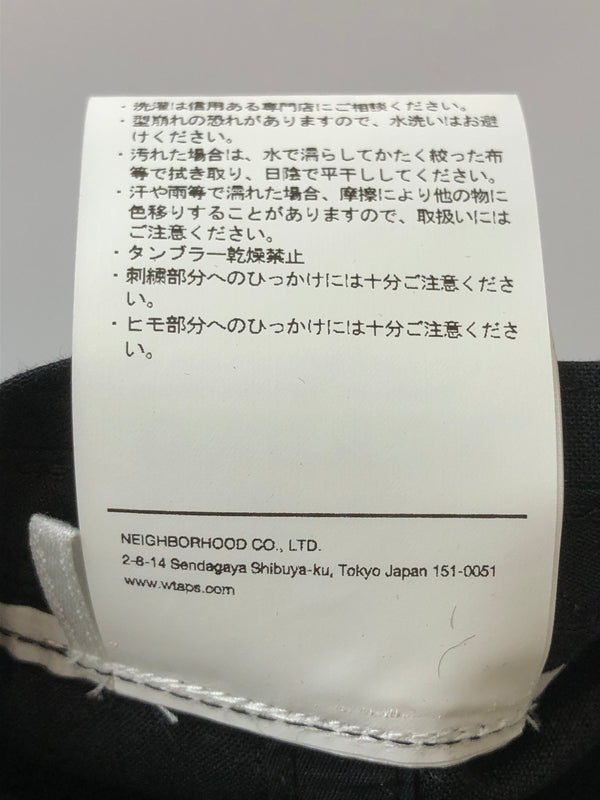 【中古品】【メンズ/レディース】 WTAPS ダブルタップス CAP CTPL TWILL CREVASSE BLACK 231HCDT-HT10 MILITIA ミリティア キャップ ツイル クレバス ブラック 帽子 185-260519-em-03-min サイズ：00 カラー：ブラック 万代Net店