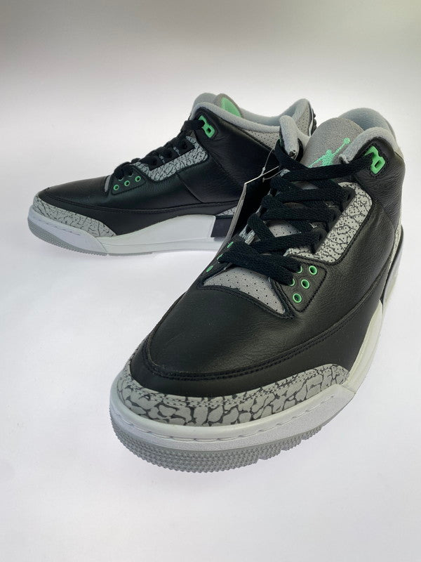 【中古美品】【メンズ】 NIKE ナイキ CT8532-031 AIR JORDAN 3 RETRO 靴 シューズ スニーカー 160-260503-AS-60-min サイズ：28.5cm カラー：ブラック/グレー/グリーン 万代Net店