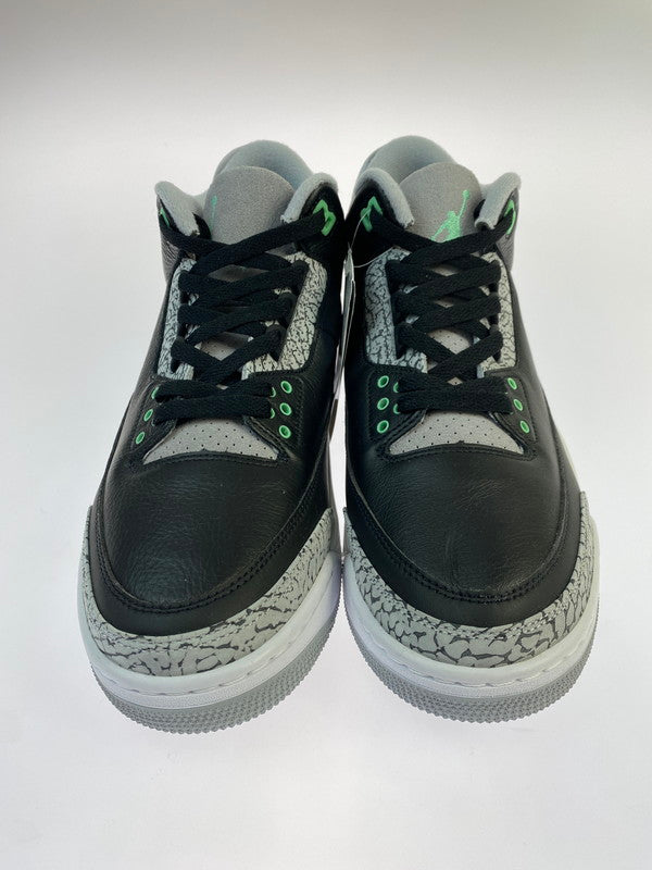 【中古美品】【メンズ】 NIKE ナイキ CT8532-031 AIR JORDAN 3 RETRO 靴 シューズ スニーカー 160-260503-AS-60-min サイズ：28.5cm カラー：ブラック/グレー/グリーン 万代Net店