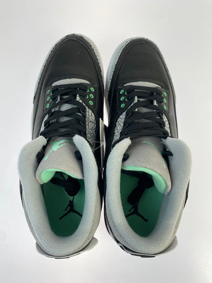 【中古美品】【メンズ】 NIKE ナイキ CT8532-031 AIR JORDAN 3 RETRO 靴 シューズ スニーカー 160-260503-AS-60-min サイズ：28.5cm カラー：ブラック/グレー/グリーン 万代Net店