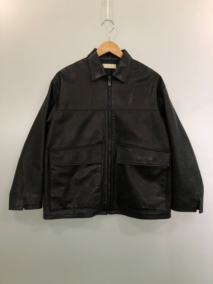 【中古品】【メンズ】 SEMOH セモー COW LEATHER HUNTING JACKET カウレザー ハンティングジャケット アウター 140-260503-AS-8-min サイズ：1 カラー：ブラック 万代Net店