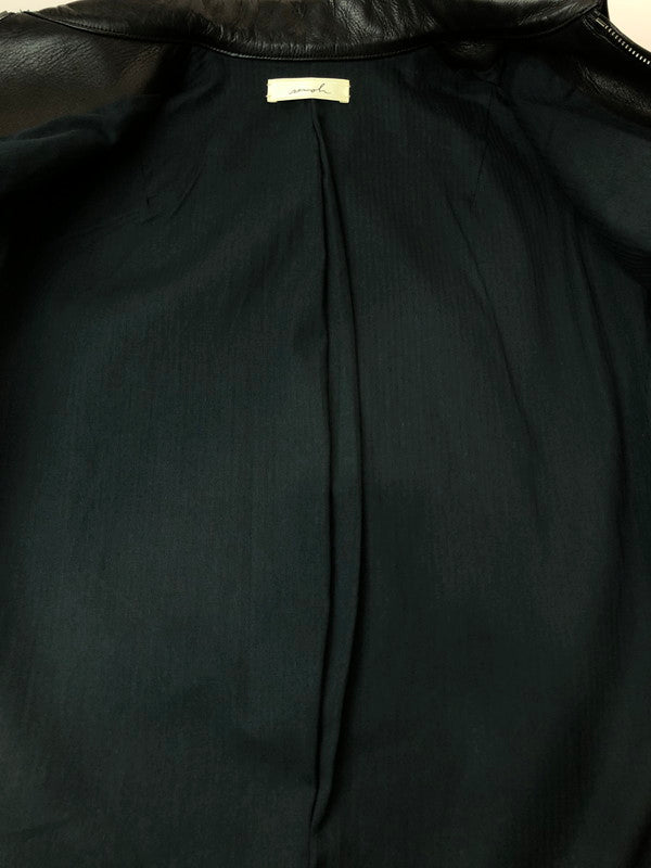 【中古品】【メンズ】 SEMOH セモー COW LEATHER HUNTING JACKET カウレザー ハンティングジャケット アウター 140-260503-AS-8-min サイズ：1 カラー：ブラック 万代Net店