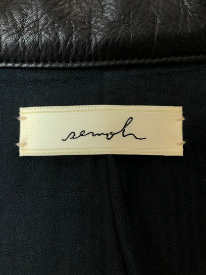 【中古品】【メンズ】 SEMOH セモー COW LEATHER HUNTING JACKET カウレザー ハンティングジャケット アウター 140-260503-AS-8-min サイズ：1 カラー：ブラック 万代Net店