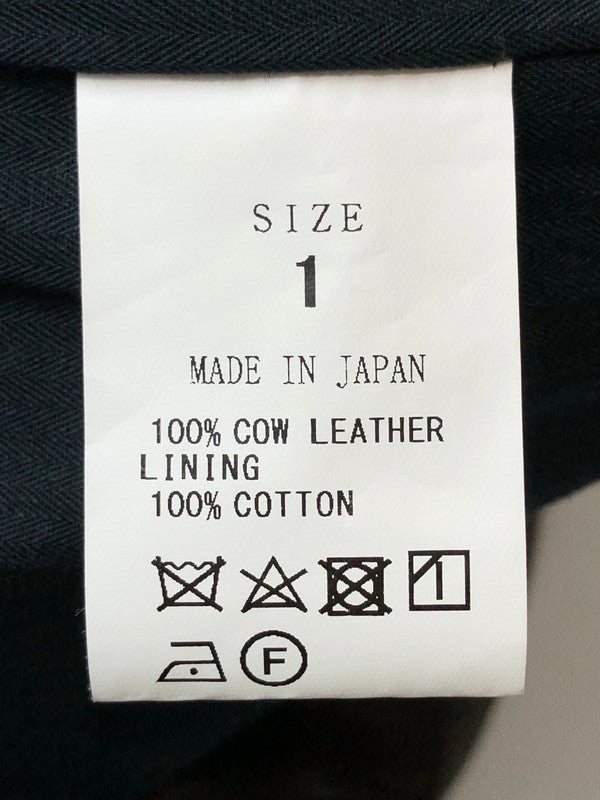 【中古品】【メンズ】 SEMOH セモー COW LEATHER HUNTING JACKET カウレザー ハンティングジャケット アウター 140-260503-AS-8-min サイズ：1 カラー：ブラック 万代Net店