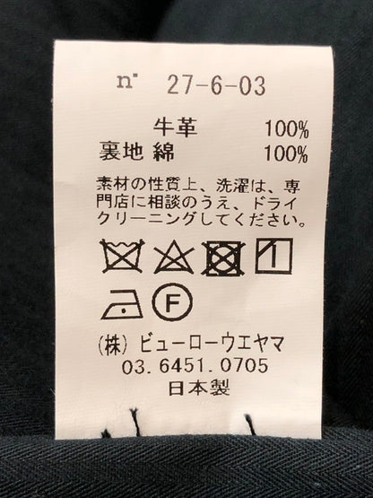【中古品】【メンズ】 SEMOH セモー COW LEATHER HUNTING JACKET カウレザー ハンティングジャケット アウター 140-260503-AS-8-min サイズ：1 カラー：ブラック 万代Net店