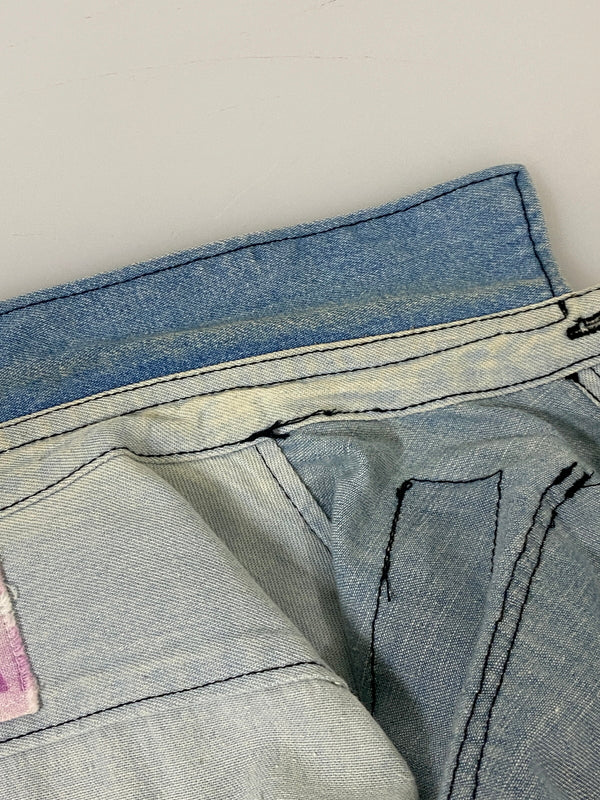 【中古品】【レディース】 NOZOMI ISHIGURO ノゾミイシグロ DENIM LONG SHIRT デニムロングシャツ 長袖シャツ ダメージ 170-260613-kt-01-min サイズ：ONESIZE カラー：ブルー系 万代Net店