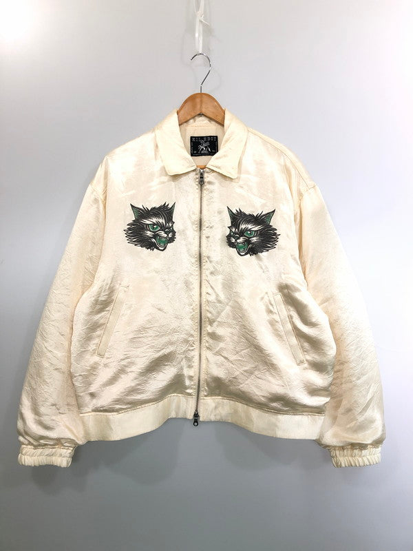 【中古品】【メンズ】 MILKBOY ミルクボーイ 20261103 CAT SUKAJYAN スカジャン アウター 140-260503-AS-10-min サイズ：下記参照 カラー：クリーム系 万代Net店