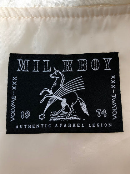 【中古品】【メンズ】 MILKBOY ミルクボーイ 20261103 CAT SUKAJYAN スカジャン アウター 140-260503-AS-10-min サイズ：下記参照 カラー：クリーム系 万代Net店