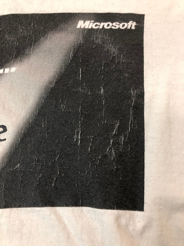 【中古品】【メンズ】 Microsoft マイクロソフト 90-00S EXTREME TEE 半袖Tシャツ ショートスリーブ Hanesタグ 146-260503-AS-27-min サイズ：XL カラー：ホワイト 万代Net店
