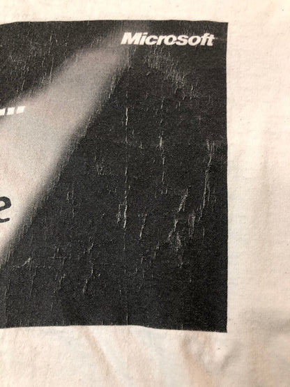 【中古品】【メンズ】 Microsoft マイクロソフト 90-00S EXTREME TEE 半袖Tシャツ ショートスリーブ Hanesタグ 146-260503-AS-27-min サイズ：XL カラー：ホワイト 万代Net店