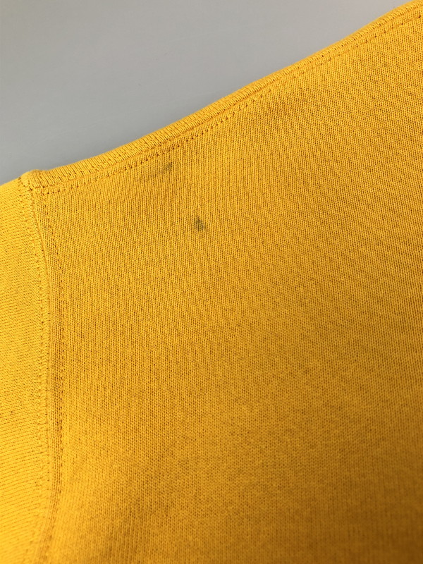 【中古品】【メンズ】 RUSSELL ATHLETIC ラッセルアスレチック 90S 前V SWEATSHIRT スウェット トレーナー 146-260503-AS-33-min サイズ：XL カラー：イエロー 万代Net店