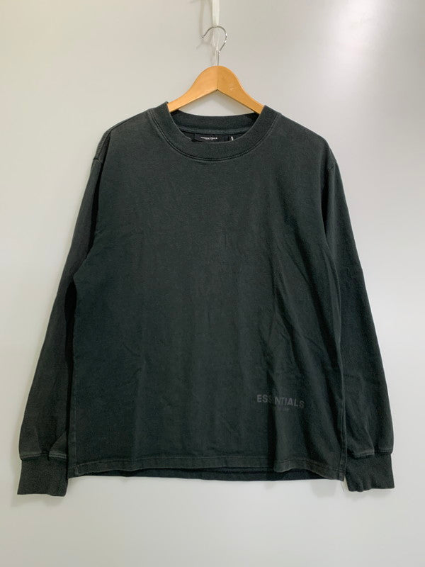 【中古品】【メンズ】 ESSNTIALS エッセンシャルズ LOGO L S TEE ロゴ 長袖 Tシャツ メンズ トップス 142-260430-em-21-min サイズ：XS カラー：ダークグリーン 万代Net店