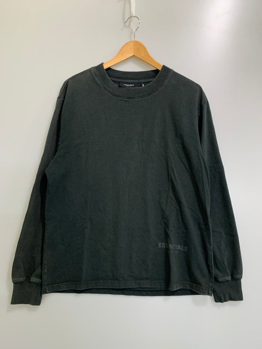 【中古品】【メンズ】 ESSNTIALS エッセンシャルズ LOGO L S TEE ロゴ 長袖 Tシャツ メンズ トップス 142-260430-em-21-min サイズ：XS カラー：ダークグリーン 万代Net店
