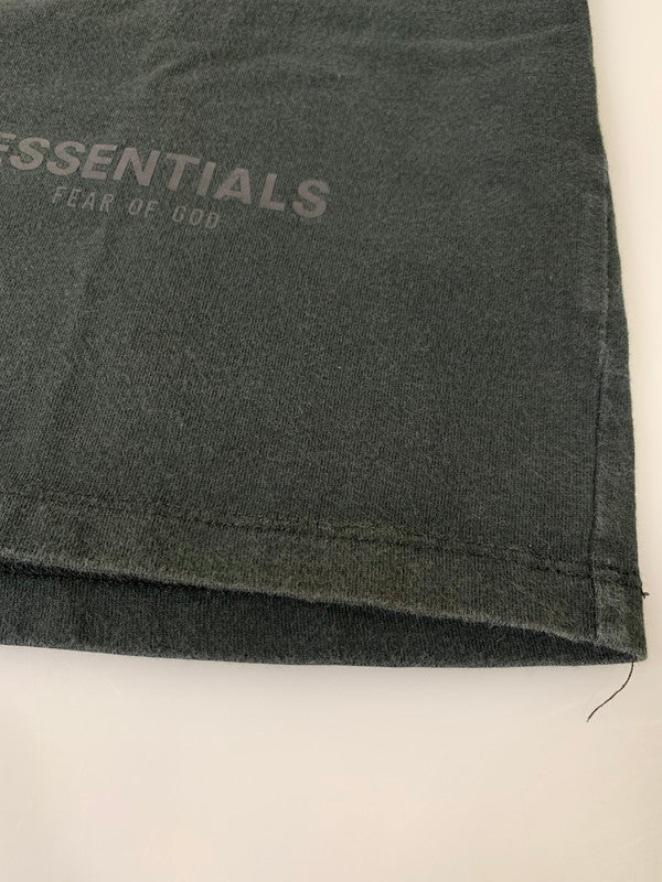 【中古品】【メンズ】 ESSNTIALS エッセンシャルズ LOGO L S TEE ロゴ 長袖 Tシャツ メンズ トップス 142-260430-em-21-min サイズ：XS カラー：ダークグリーン 万代Net店