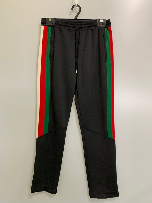 【中古品】【メンズ】 GUCCI グッチ 698461 ネオプレントラックパンツ ボトムス 152-260503-AS-38-min サイズ：M カラー：ブラック 万代Net店