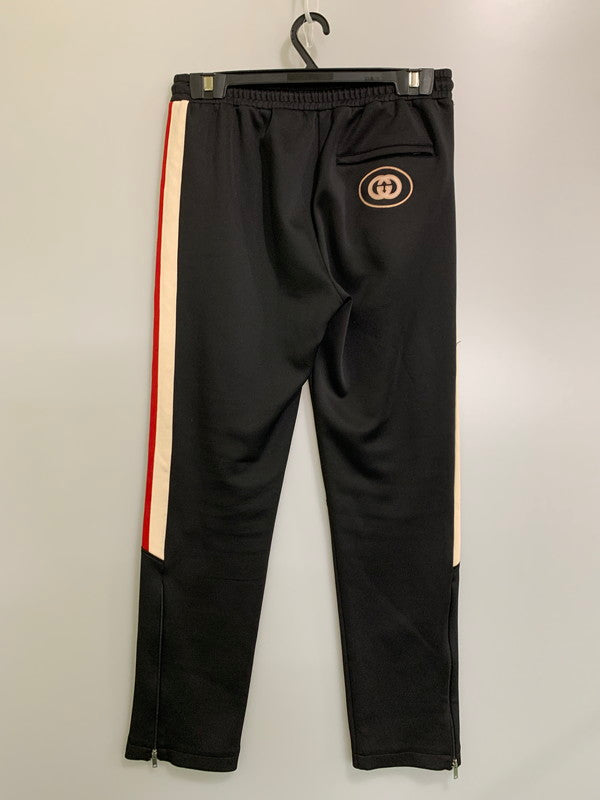 【中古品】【メンズ】 GUCCI グッチ 698461 ネオプレントラックパンツ ボトムス 152-260503-AS-38-min サイズ：M カラー：ブラック 万代Net店