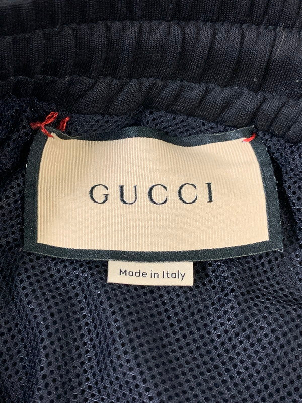 【中古品】【メンズ】 GUCCI グッチ 698461 ネオプレントラックパンツ ボトムス 152-260503-AS-38-min サイズ：M カラー：ブラック 万代Net店