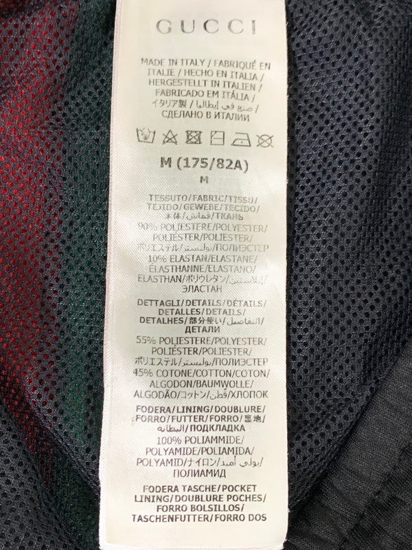 【中古品】【メンズ】 GUCCI グッチ 698461 ネオプレントラックパンツ ボトムス 152-260503-AS-38-min サイズ：M カラー：ブラック 万代Net店