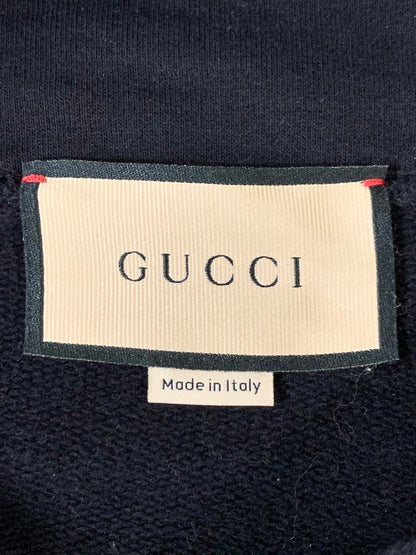 【中古品】【メンズ】 GUCCI グッチ 761574 XJFXN GG LOGO SWEAT HOODIE プルオーバーパーカー 141-260503-AS-42-min サイズ：L カラー：ブラック 万代Net店