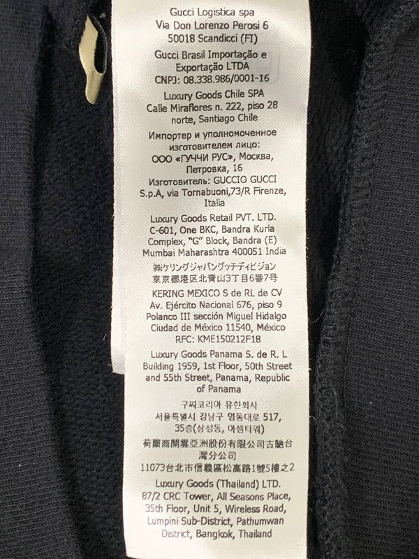 【中古品】【メンズ】 GUCCI グッチ 761574 XJFXN GG LOGO SWEAT HOODIE プルオーバーパーカー 141-260503-AS-42-min サイズ：L カラー：ブラック 万代Net店