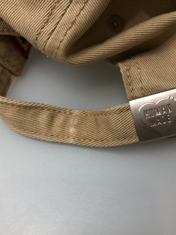 【中古品】【メンズ/レディース】 HUMAN MADE ヒューマンメード LOGO CAP HM29GD050 ロゴ キャップ 帽子 ファッション 185-260519-em-06-min カラー：ベージュ 万代Net店