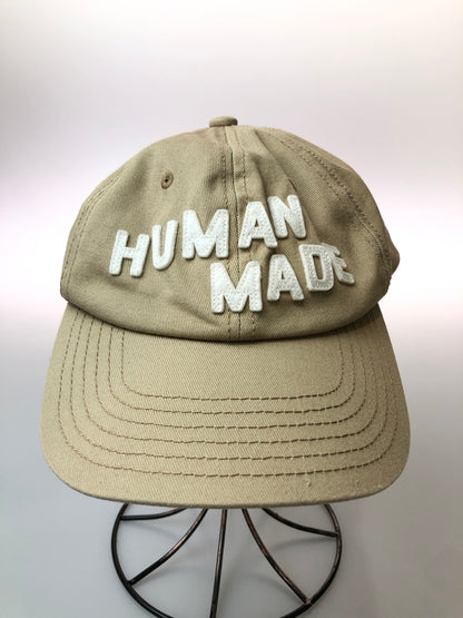 【中古品】【メンズ/レディース】 HUMAN MADE ヒューマンメード LOGO CAP HM29GD050 ロゴ キャップ 帽子 ファッション 185-260519-em-06-min カラー：ベージュ 万代Net店