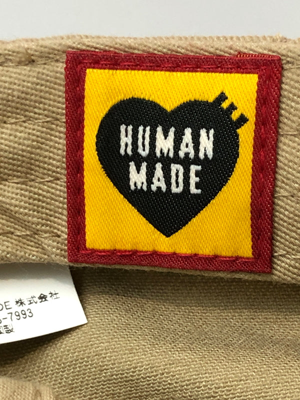 【中古品】【メンズ/レディース】 HUMAN MADE ヒューマンメード LOGO CAP HM29GD050 ロゴ キャップ 帽子 ファッション 185-260519-em-06-min カラー：ベージュ 万代Net店