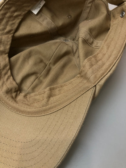 【中古品】【メンズ/レディース】 HUMAN MADE ヒューマンメード LOGO CAP HM29GD050 ロゴ キャップ 帽子 ファッション 185-260519-em-06-min カラー：ベージュ 万代Net店