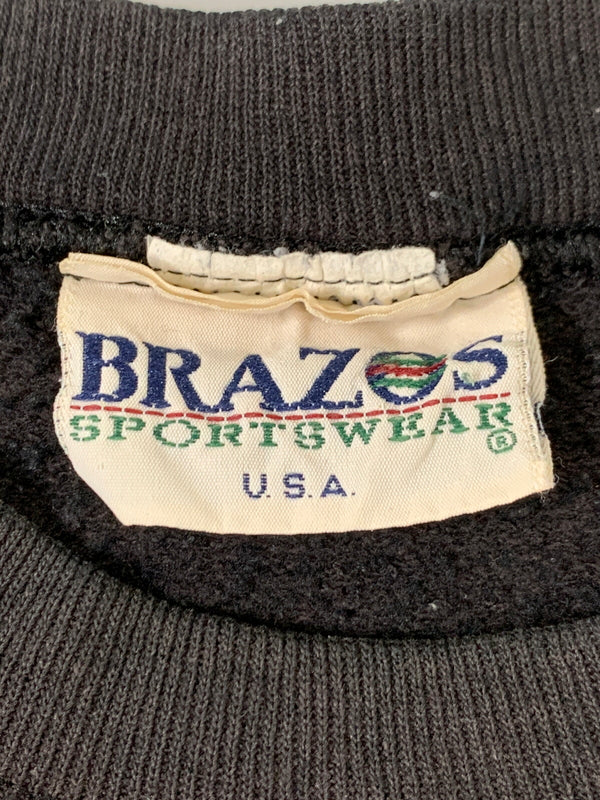 【中古品】【メンズ】 BRAZOS ブラゾス 90S MICKEY SWEATSHIRT 90年代 ミッキーマウス スウェットシャツ メンズ トップス ディズニー 長袖 トレーナー 146-260505-em-48-min カラー：ブラック 万代Net店