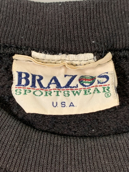 【中古品】【メンズ】 BRAZOS ブラゾス 90S MICKEY SWEATSHIRT 90年代 ミッキーマウス スウェットシャツ メンズ トップス ディズニー 長袖 トレーナー 146-260505-em-48-min カラー：ブラック 万代Net店