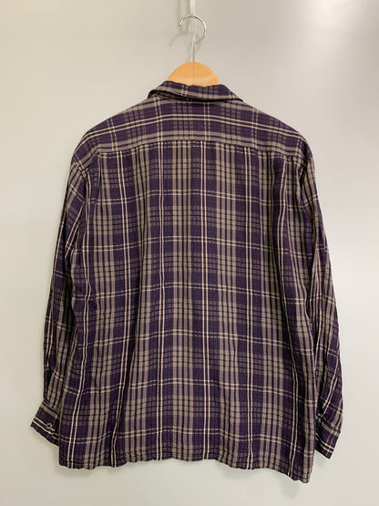 【中古品】【メンズ】 USED 50-60S RAYON L S SHIRT レーヨン ロングスリーブ 長袖シャツ ヴィンテージ 146-260503-AS-47-min サイズ：下記参照 カラー：パープル 万代Net店