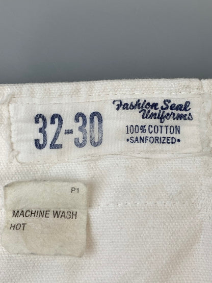 【中古品】【メンズ】 FASHION SEAL UNIFORMS ファッション シール ユニフォームズ WORK PANTS ワークパンツ メンズ ボトムス 157-260612-em-10-min サイズ：32×30 カラー：ホワイト 万代Net店