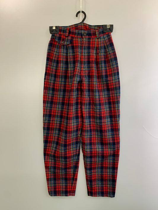 【中古品】【メンズ】 HAI SPORTING GEAR ハイスポーティングギア CHECK PANTS チェックパンツ ウールパンツ ボトムス 151-260610-kt-19-min サイズ：63 カラー：レッド系（チェック柄） 万代Net店
