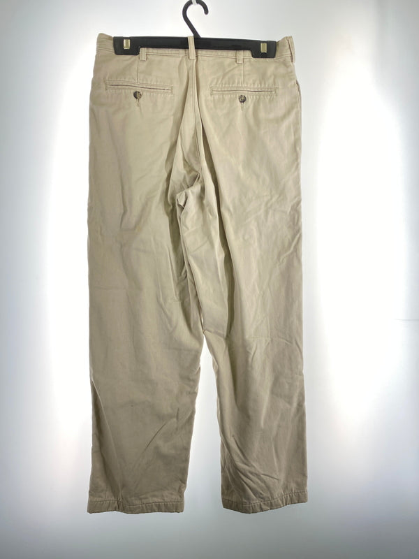 【中古品】【メンズ】 L.L.BEAN エルエルビーン 90S 裏ネル チノパンツ ボトムス 155-260604-AS-34-min サイズ：32×34 カラー：ベージュ 万代Net店