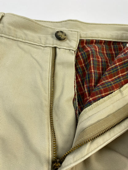 【中古品】【メンズ】 L.L.BEAN エルエルビーン 90S 裏ネル チノパンツ ボトムス 155-260604-AS-34-min サイズ：32×34 カラー：ベージュ 万代Net店
