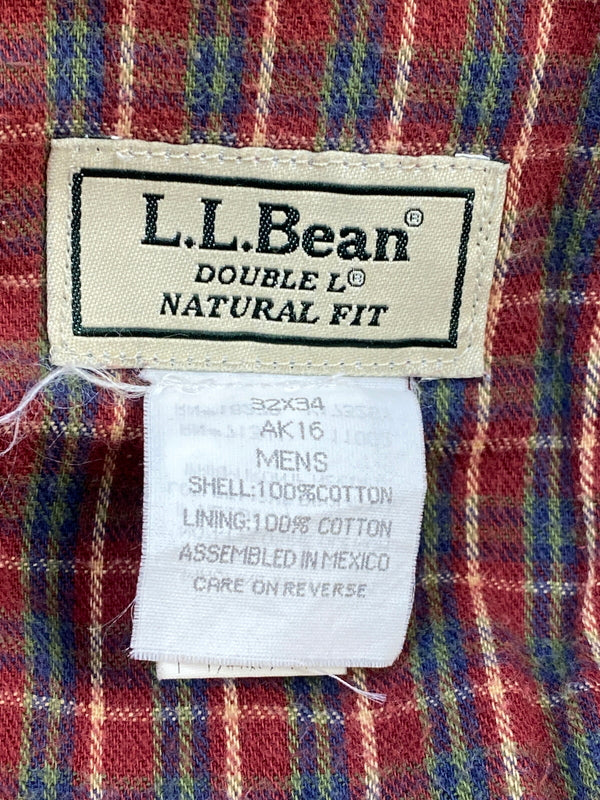 【中古品】【メンズ】 L.L.BEAN エルエルビーン 90S 裏ネル チノパンツ ボトムス 155-260604-AS-34-min サイズ：32×34 カラー：ベージュ 万代Net店