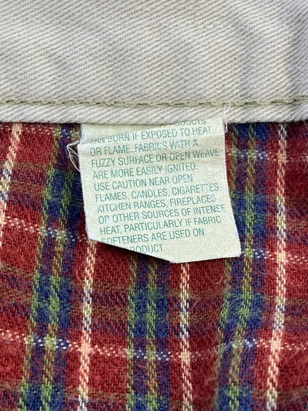 【中古品】【メンズ】 L.L.BEAN エルエルビーン 90S 裏ネル チノパンツ ボトムス 155-260604-AS-34-min サイズ：32×34 カラー：ベージュ 万代Net店