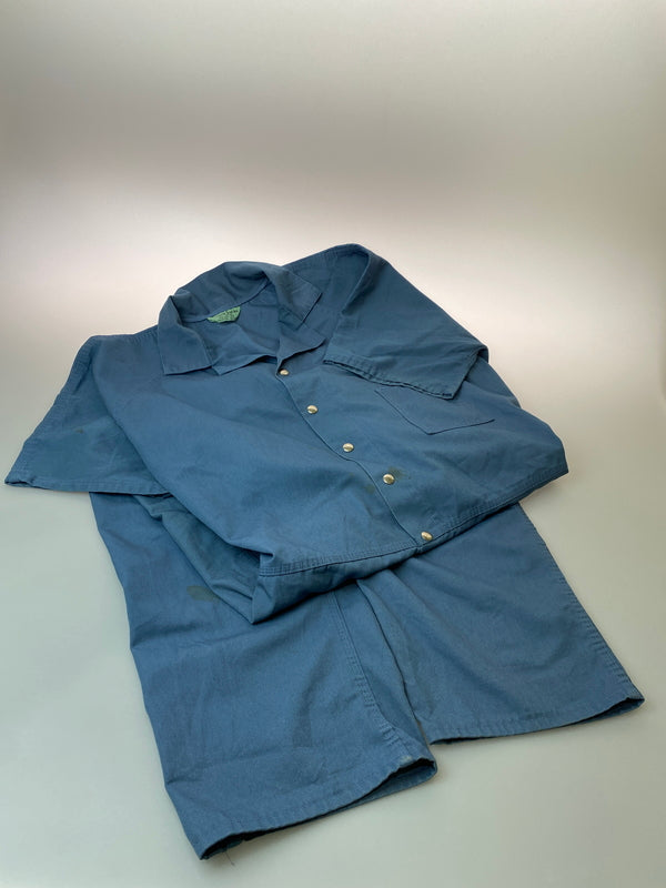 【中古品】【メンズ】 ROBINSON TEXTILES ロビンソン テキスタイズ 70-80S ALL IN ONE 70年代 80年代 オールインワン つなぎ ジャンプスーツ メンズ 146-260524-em-19-min サイズ：2XL カラー：ライトブルー 万代Net店