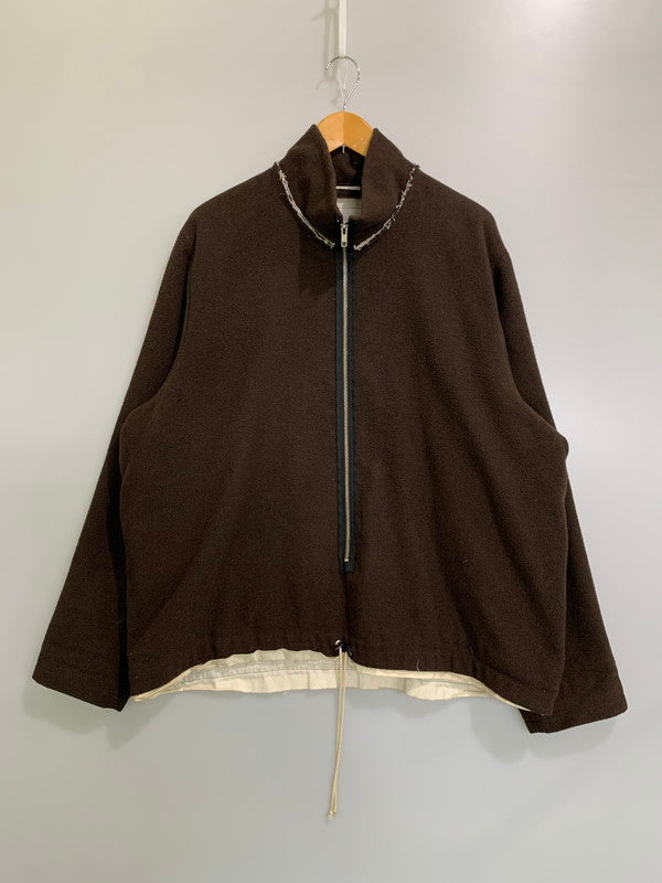 【中古品】【メンズ】 CAMIEL FORTGENS カミエルフォートヘンス ZIPPED WOOL FLEECE ANORAK WITH HIGH COLL アウター 141-260503-AS-40-min サイズ：L カラー：ブラウン 万代Net店