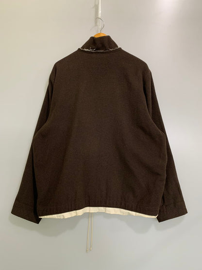 【中古品】【メンズ】 CAMIEL FORTGENS カミエルフォートヘンス ZIPPED WOOL FLEECE ANORAK WITH HIGH COLL アウター 141-260503-AS-40-min サイズ：L カラー：ブラウン 万代Net店