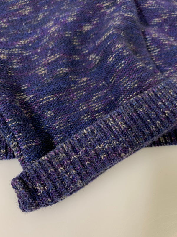 【中古品】【メンズ】 AMACHI. アマチ 013KW-6 WOOL KNIT ウールニット 140-260503-AS-41-min サイズ：6 カラー：パープル系 万代Net店