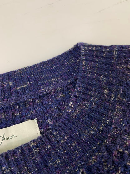 【中古品】【メンズ】 AMACHI. アマチ 013KW-6 WOOL KNIT ウールニット 140-260503-AS-41-min サイズ：6 カラー：パープル系 万代Net店