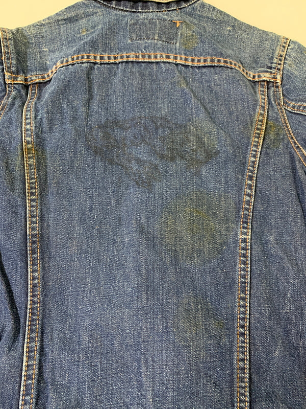【現状渡し品】【メンズ】 LEVI'S リーバイス 60-70S 70505 BIG"E" DENIM JACKET 60年代 70年代 ビッグE デニムジャケット メンズ アウター Gジャン 146-260505-em-25-min カラー：インディゴブルー 万代Net店