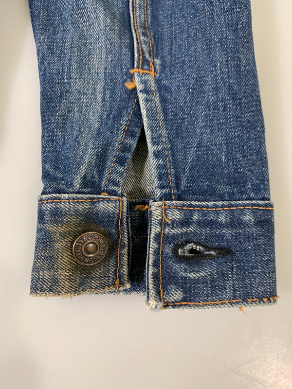 【現状渡し品】【メンズ】 LEVI'S リーバイス 60-70S 70505 BIG"E" DENIM JACKET 60年代 70年代 ビッグE デニムジャケット メンズ アウター Gジャン 146-260505-em-25-min カラー：インディゴブルー 万代Net店