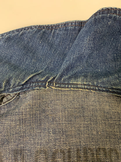 【現状渡し品】【メンズ】 U.S.NAVY ユーエスネイビー 40S SHAWL COLLAR DENIM JACKET フォーティーズ ショールカラー デニムジャケット 40年代 メンズ アウター ヘチマ襟 デニムカバーオール 146-260505-em-26-min カラー：インディゴブルー 万代Net店