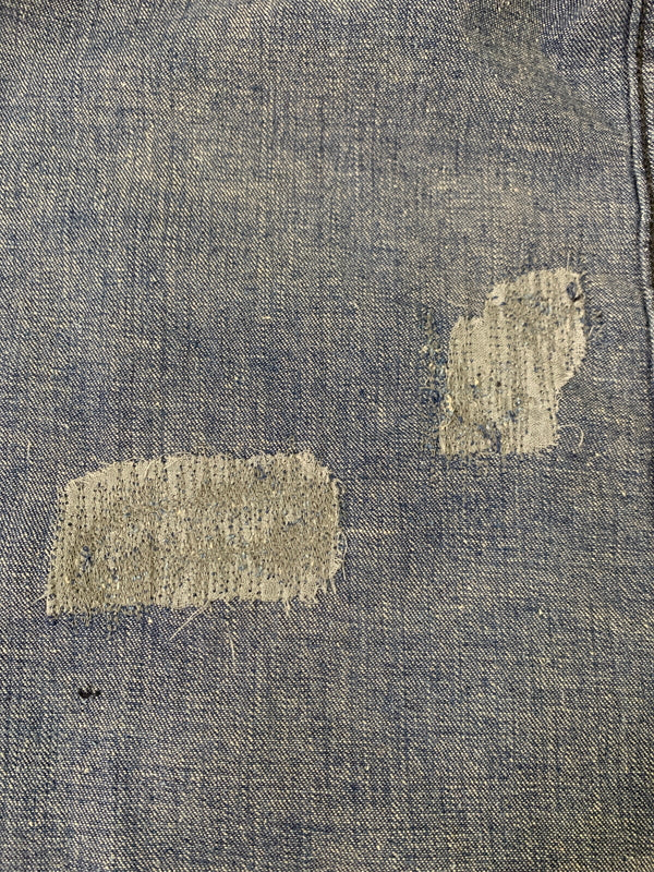【現状渡し品】【メンズ】 U.S.NAVY ユーエスネイビー 40S SHAWL COLLAR DENIM JACKET フォーティーズ ショールカラー デニムジャケット 40年代 メンズ アウター ヘチマ襟 デニムカバーオール 146-260505-em-26-min カラー：インディゴブルー 万代Net店