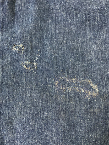 【現状渡し品】【メンズ】 U.S.NAVY ユーエスネイビー 40S SHAWL COLLAR DENIM JACKET フォーティーズ ショールカラー デニムジャケット 40年代 メンズ アウター ヘチマ襟 デニムカバーオール 146-260505-em-26-min カラー：インディゴブルー 万代Net店