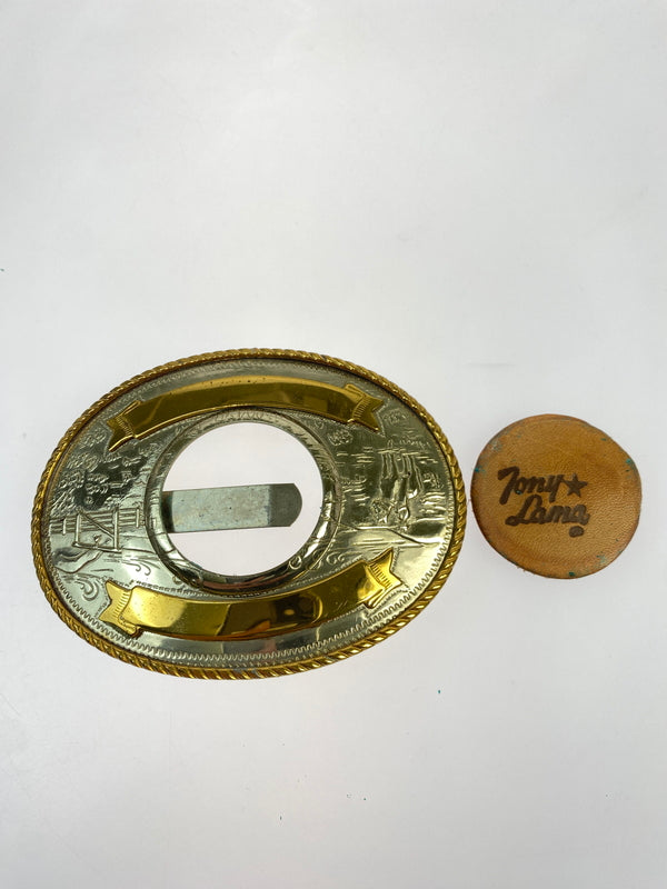 【中古品】【メンズ】 TONY LAMA トニーラマ BELT BUCKLE ウエスタン ベルトバックル 205-260505-em-22-min 万代Net店