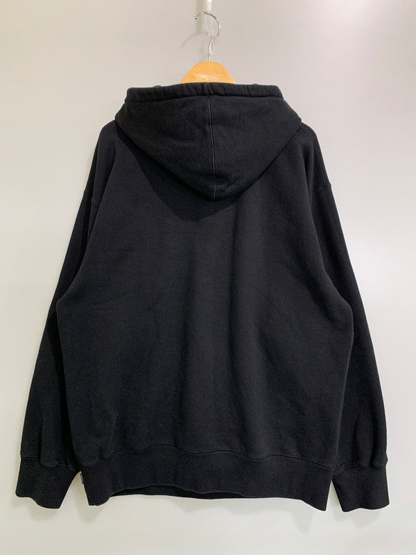 【中古品】【メンズ】 SUPREME シュプリーム X MISSONI ミッソーニ FW21 HOODED SWEAT SHIRT プルオーバーパーカー 149-260503-AS-43-min サイズ：L カラー：ブラック 万代Net店